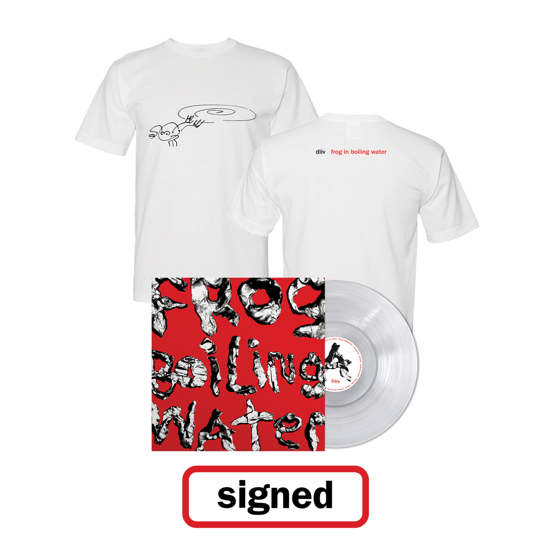 *SIGNED* Boiling Water Ultra Clear Vinyl Bundle - Signed Ultra Clear Vinyl + Tee