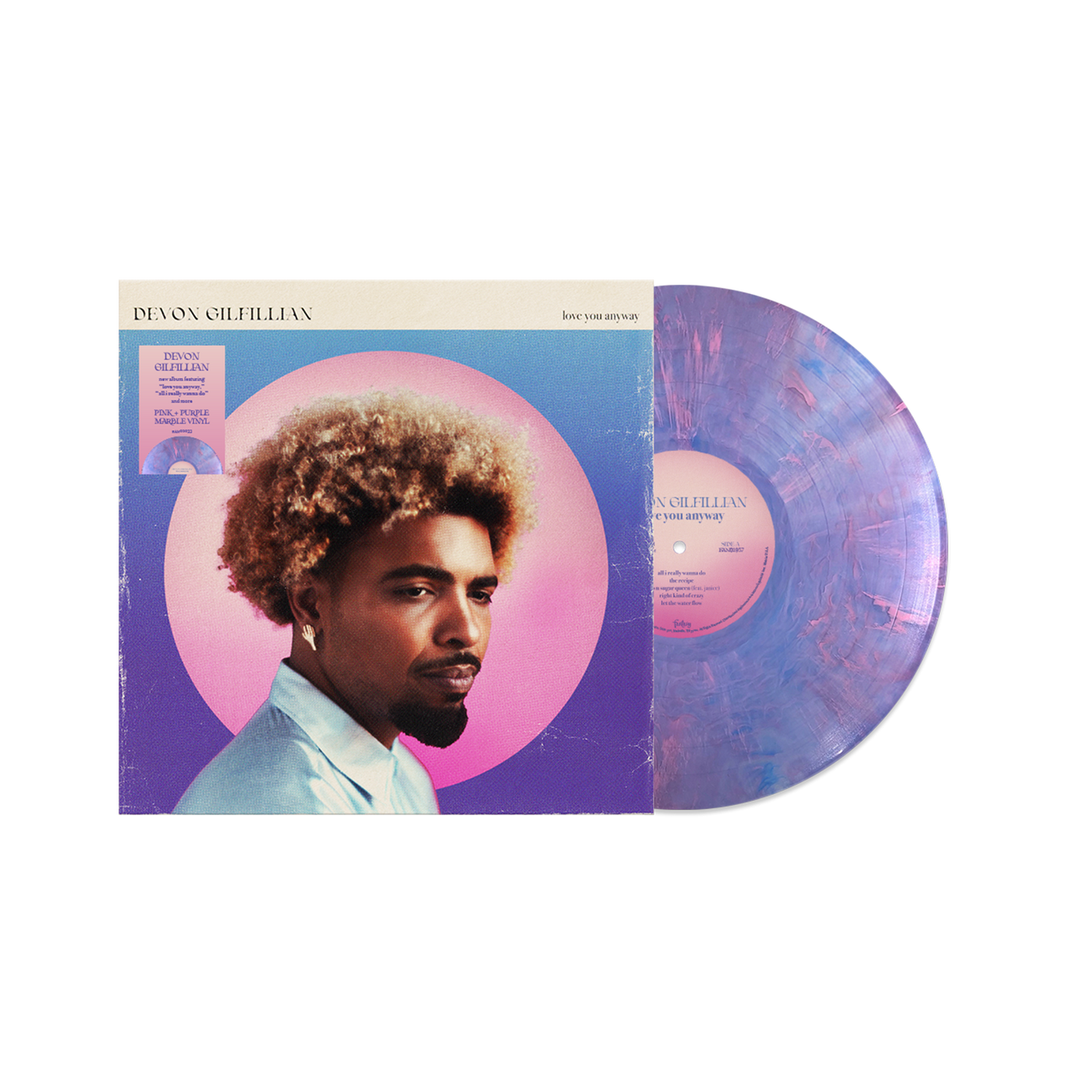 Love You Anyway Pink/Purple Marbled Vinyl LP